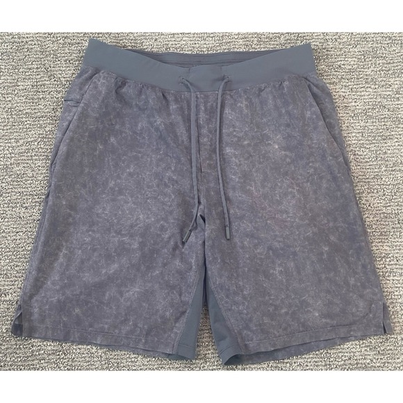 Mens Lululemon T.H.E. Short 9" Linerless Shorts Gravel Dust Asphalt Grey Sz L - Picture 1 of 8